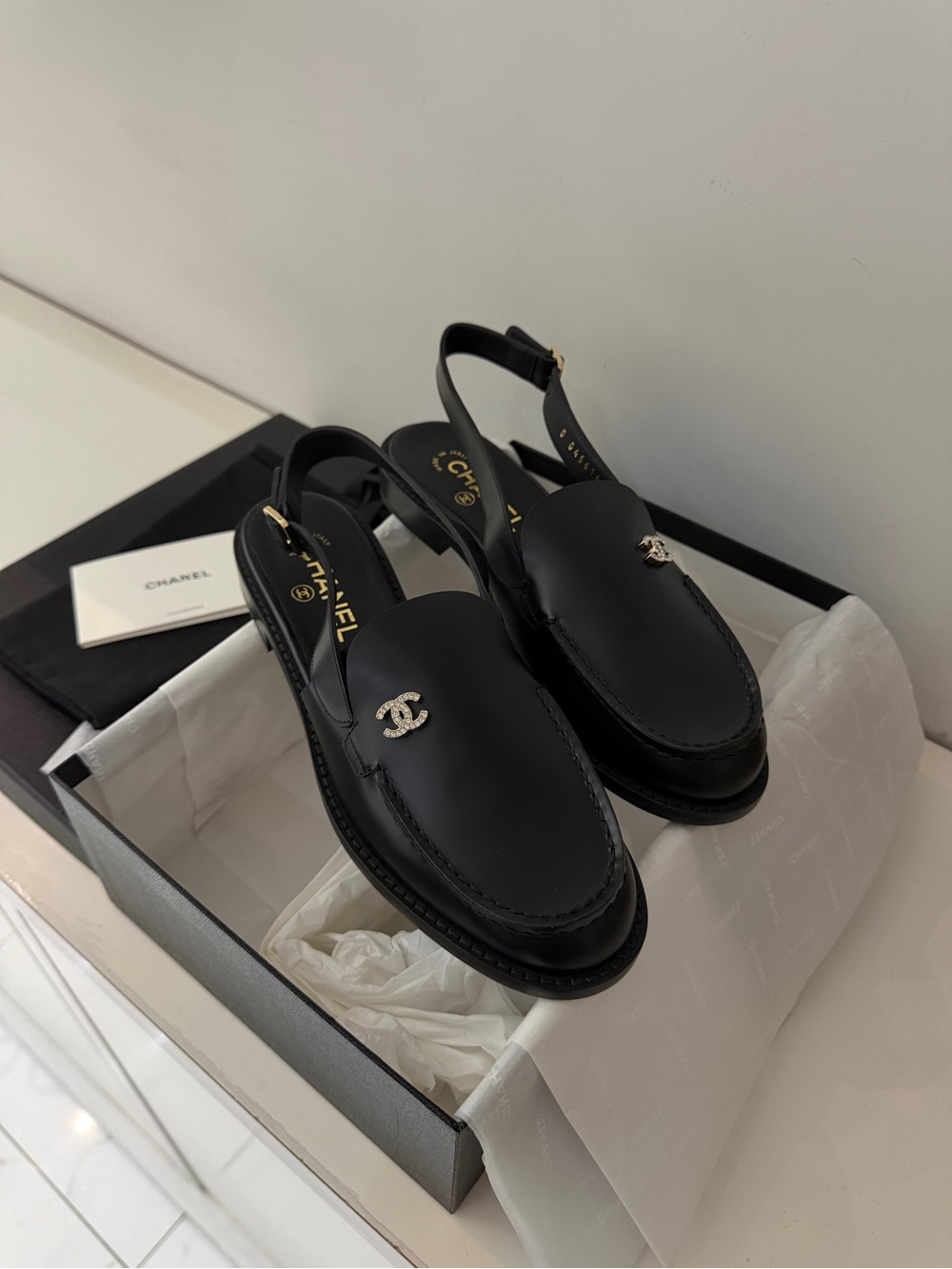Chanel Slingback Loafers | NIB | Size 38.5C